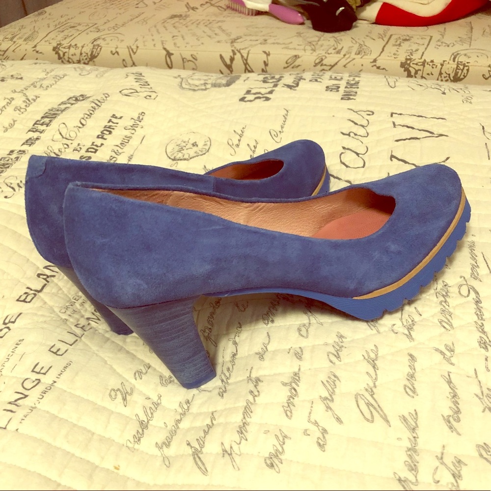 Suede heels